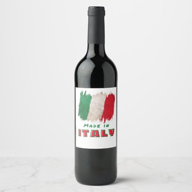 Made in Italy Weinetikett (Vorderseite)
