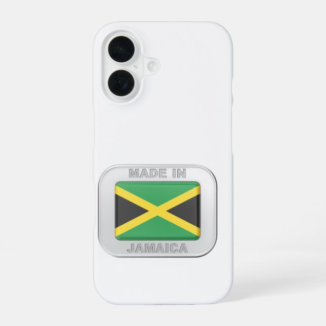Made in Jamaica iPhone 16 Hülle (Rückseite)