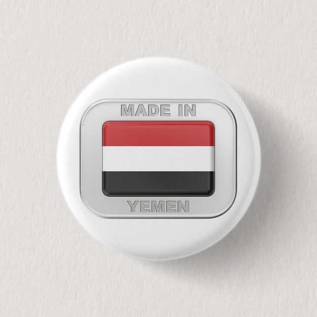 Made in Jemen Button (Vorderseite)
