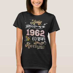 Made in July 1962 60 Years of Sunshine Birt T-Shirt
