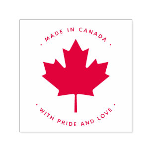 MADE IN KANADA mit Stolz und Liebe - nicht zum Ver Permastempel