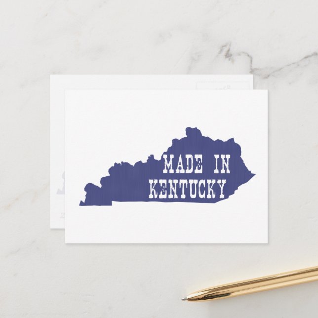 Made in Kentucky Postkarte (Vorderseite/Rückseite Beispiel)