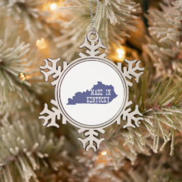 Made in Kentucky Schneeflocken Zinn-Ornament