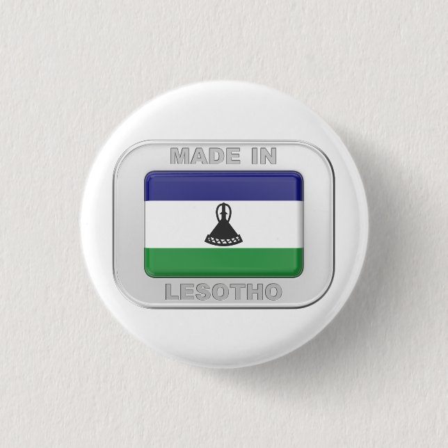 Made in Lesotho Button (Vorderseite)