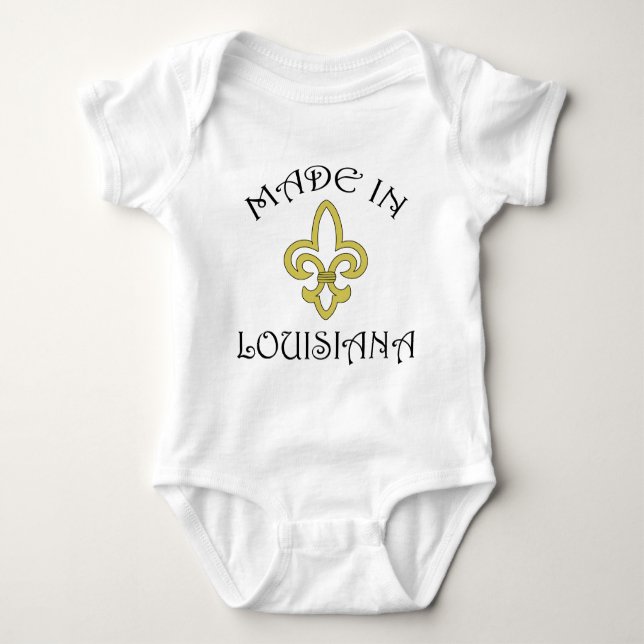 Made in Louisiana Baby Strampler (Vorderseite)
