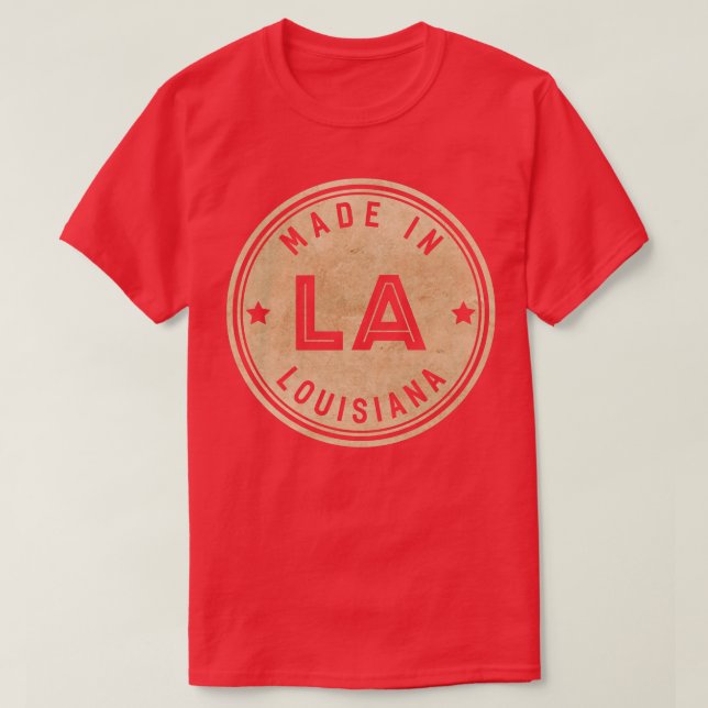Made in Louisiana LA Staat USA TShirt (Design vorne)