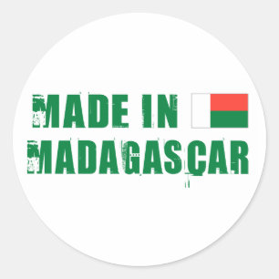 Made in Madagaskar Runder Aufkleber