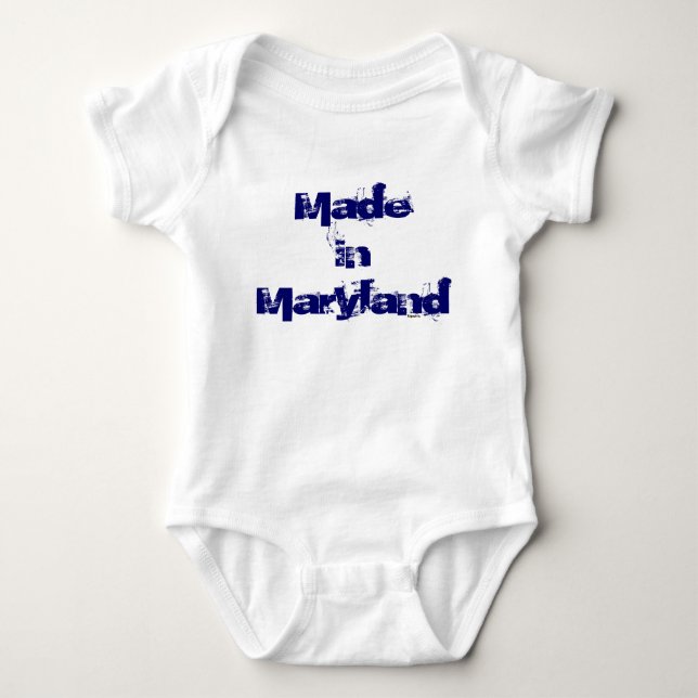 Made in Maryland Baby Strampler (Vorderseite)