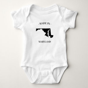 Made in Maryland MD Baby Bodysuit Strampler