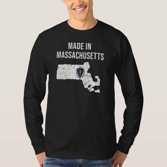 Made in Massachusetts State Flag T-Shirt (Vorderseite)