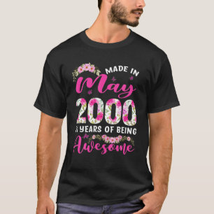 Made in May 2000 21St Birthday Outfit 21 Jahre alt T-Shirt