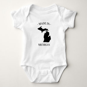 Made in Michigan MI Baby Bodysuit Baby Strampler