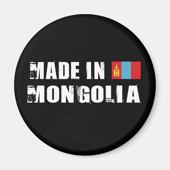 Made in Mongolia Magnet (Vorne)
