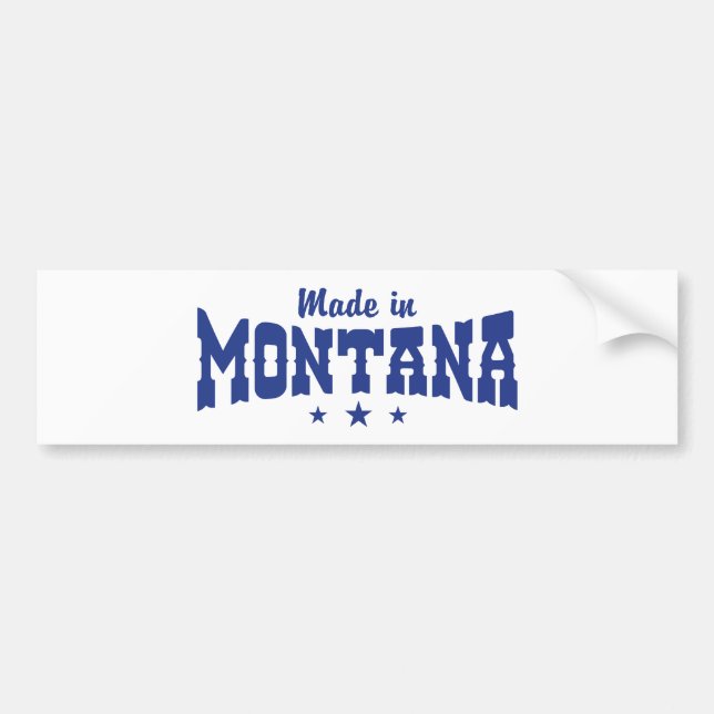 Made in Montana Autoaufkleber (Vorne)