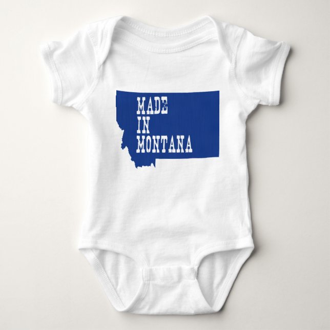 Made in Montana Shaped Säugling Montanan Big Sky Baby Strampler (Vorderseite)