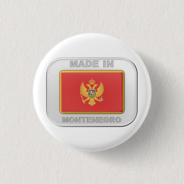Made in Montenegro Button (Vorderseite)