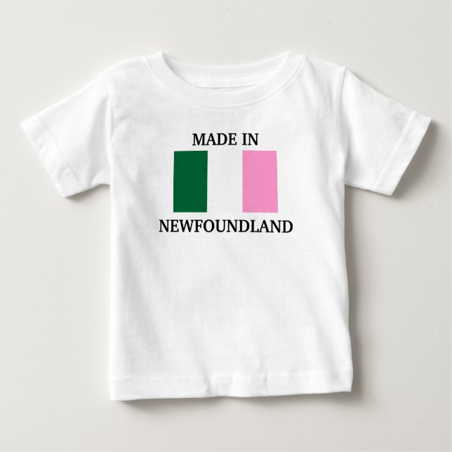 Made in Neufundland Baby T-shirt (Vorderseite)