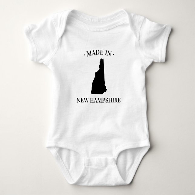 Made in New Hampshire NH Baby Bodysuit Baby Strampler (Vorderseite)