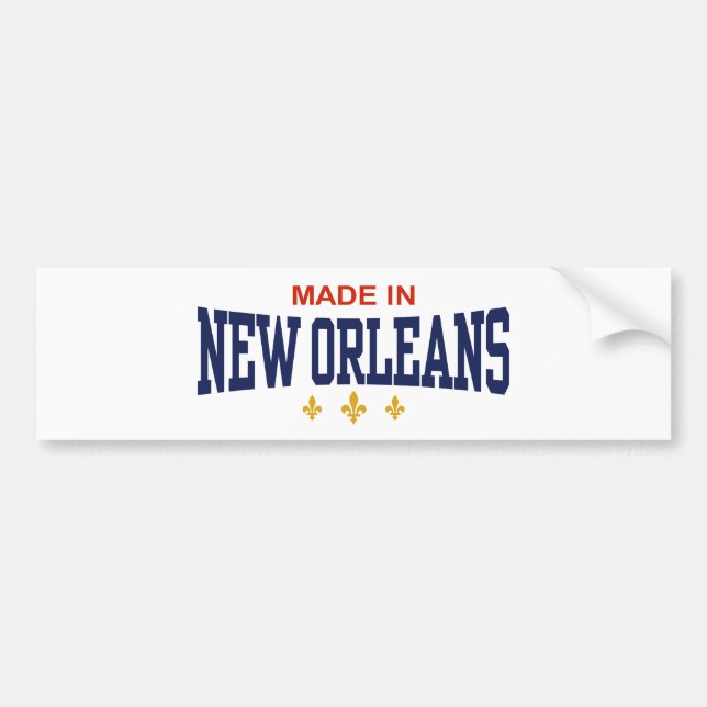 Made in New Orleans Autoaufkleber (Vorne)