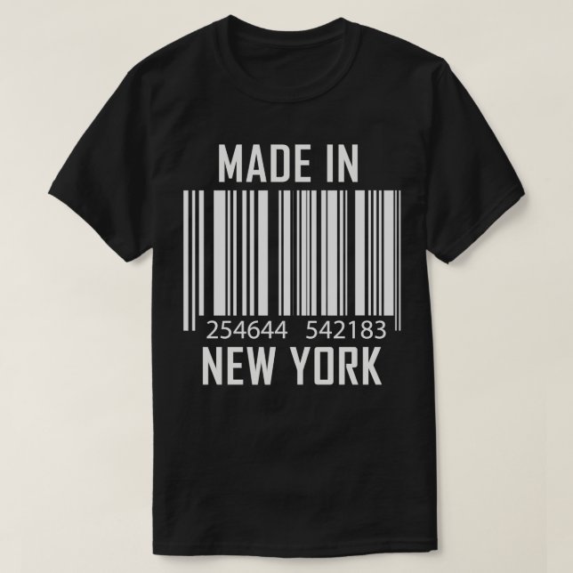 Made in New York Barcode T-Shirt (Design vorne)