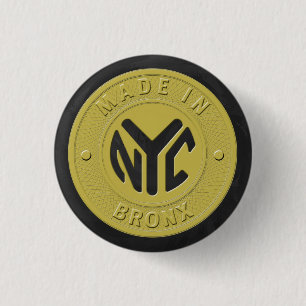 Made in New York Bronx Button