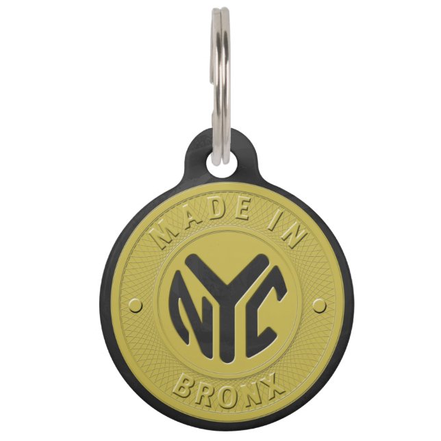 Made in New York Bronx Haustiermarke (Vorderseite)