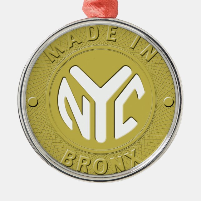 Made in New York Bronx Ornament Aus Metall (Vorne)