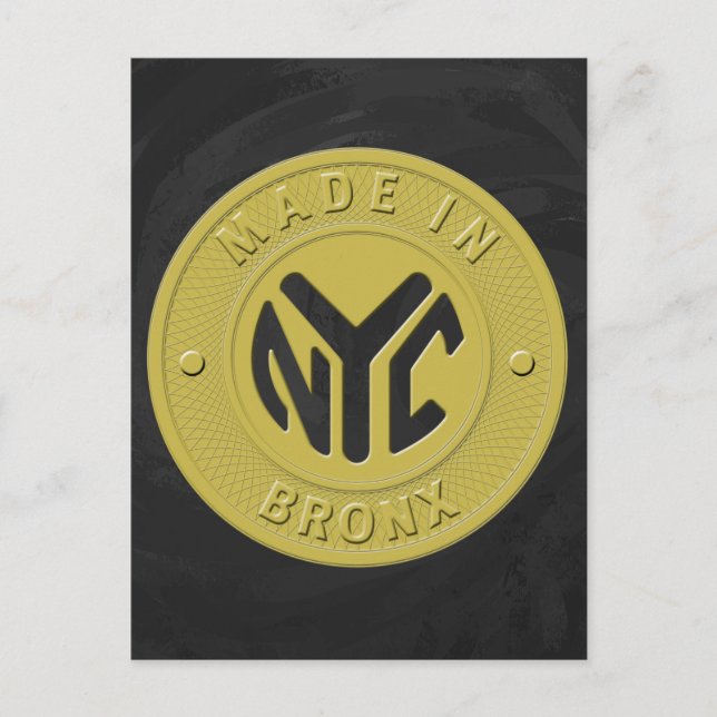 Made in New York Bronx Postkarte (Vorderseite)