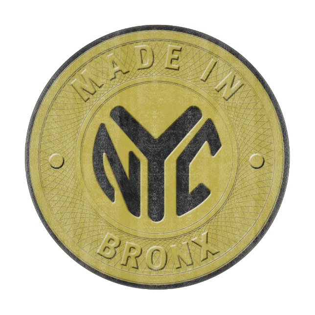 Made in New York Bronx Schneidebrett (Vorderseite)