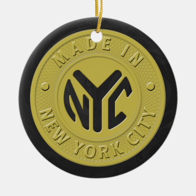 Made in New York Keramik Ornament (Vorne)