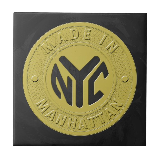 Made in New York Manhattan Fliese (Vorderseite)
