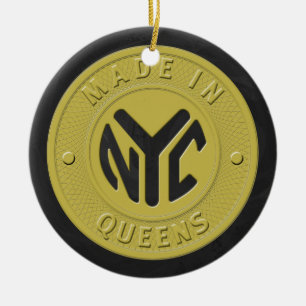 Made in New York Queens Keramik Ornament