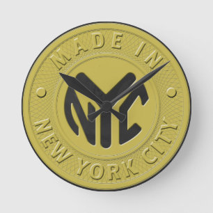 Made in New York Runde Wanduhr