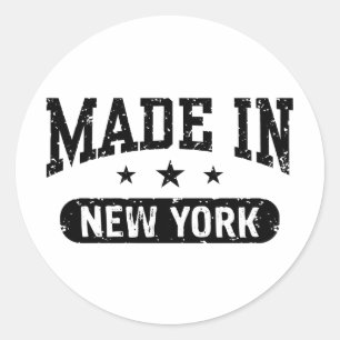 Made in New York Runder Aufkleber