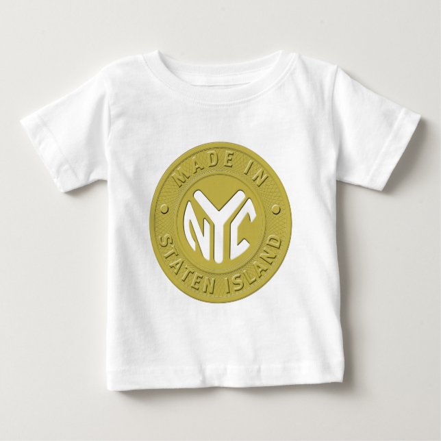 Made in New York Staten Island Baby T-shirt (Vorderseite)