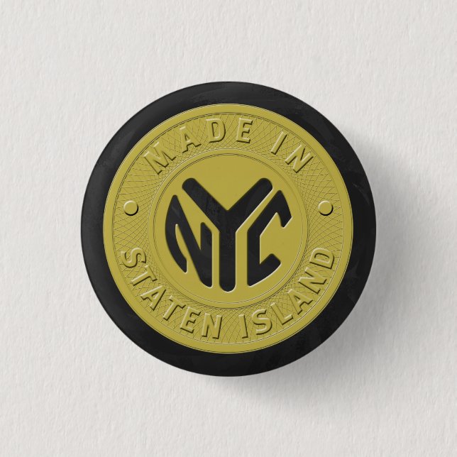 Made in New York Staten Island Button (Vorderseite)