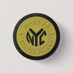 Made in New York Staten Island Button