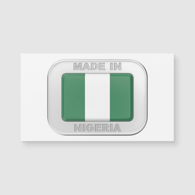 Made in Nigeria Magnetkarte (Vorderseite)