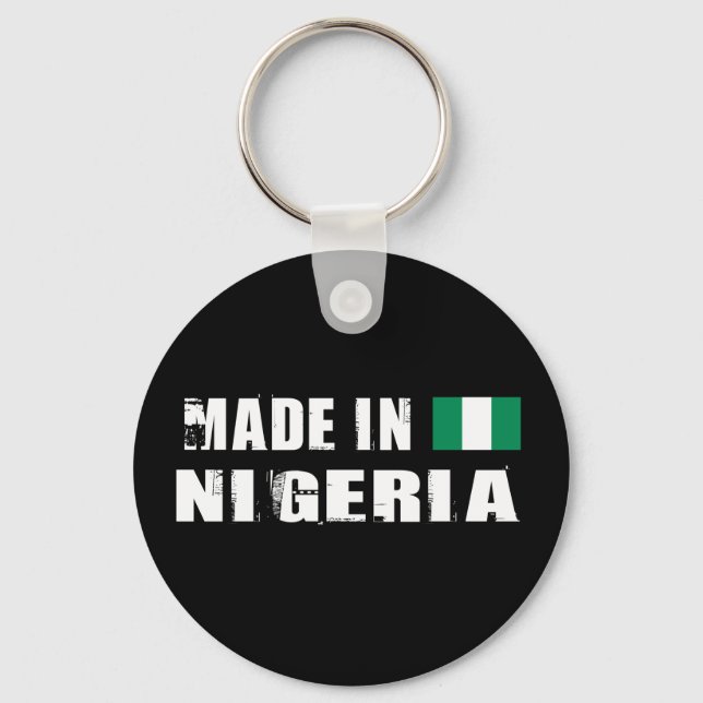 Made in Nigeria Schlüsselanhänger (Vorderseite)