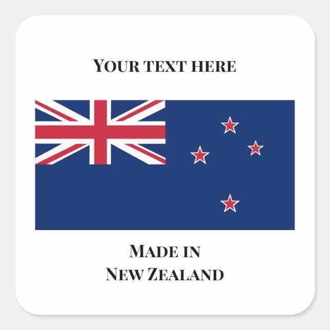 Made in NZ Sticker (Vorderseite)