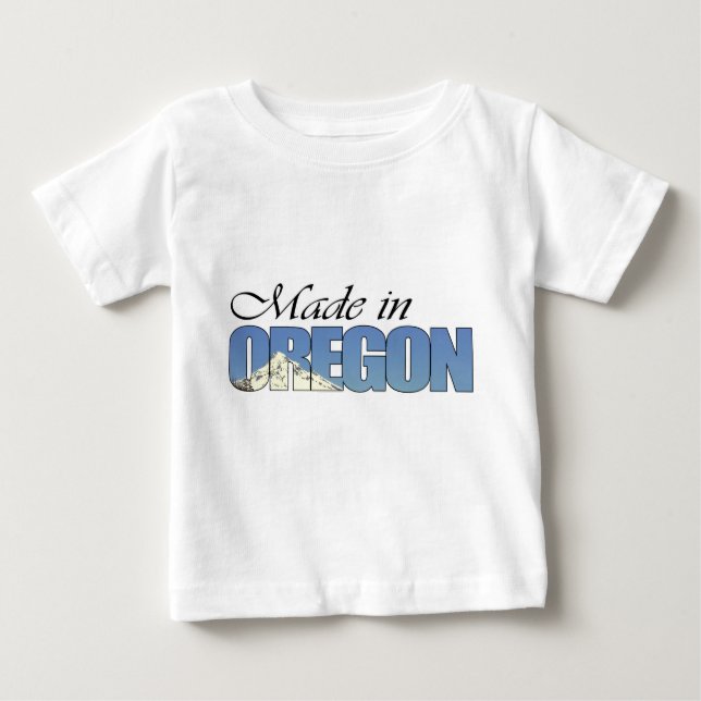 Made in Oregon ... Einzigartige Babyduschgeschenke Baby T-shirt (Vorderseite)