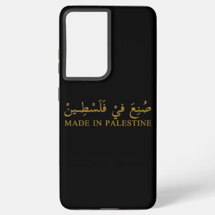 MADE IN PALESTINE Text in arabischer Kalligrafie K Samsung Galaxy Hülle