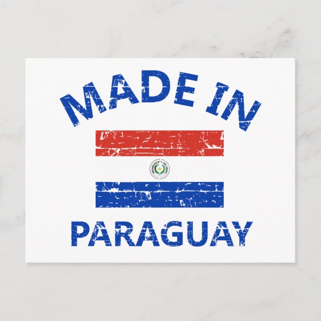 Made in Paraguay Postkarte (Vorderseite)