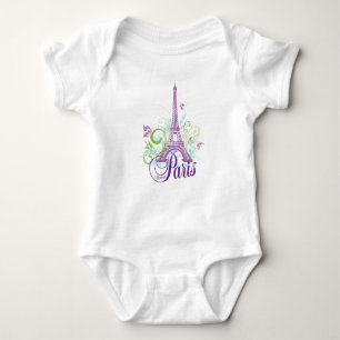 Made in Paris (Eiffelturm) Baby Strampler