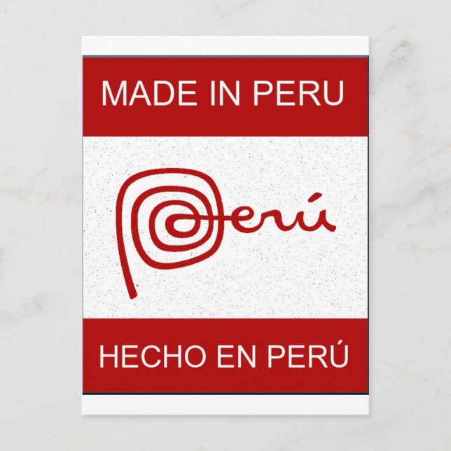 Made in Peru Postkarte (Vorderseite)