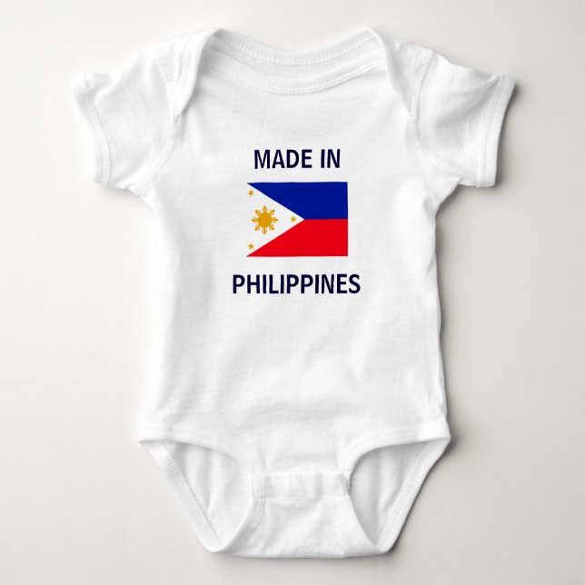 Made in Philippinen Baby Strampler (Vorderseite)