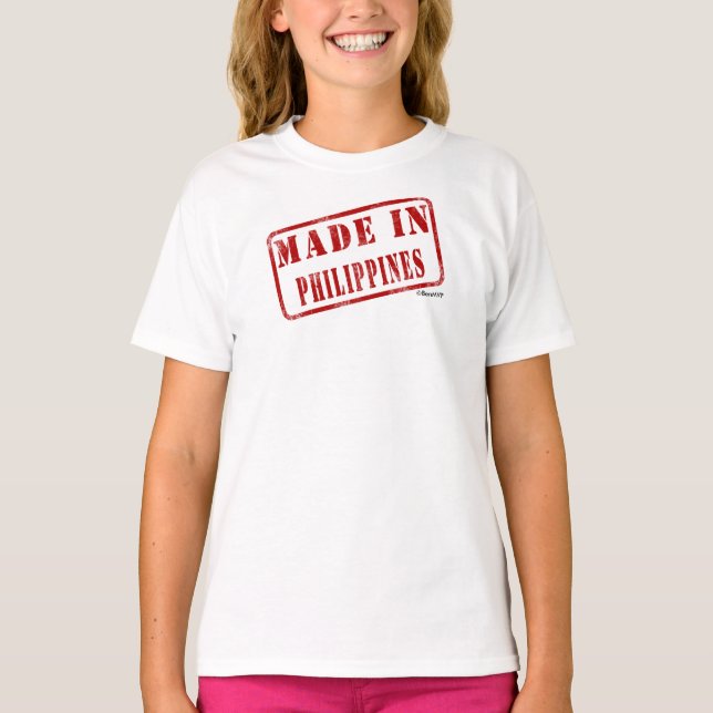 Made in Philippinen T-Shirt (Vorderseite)