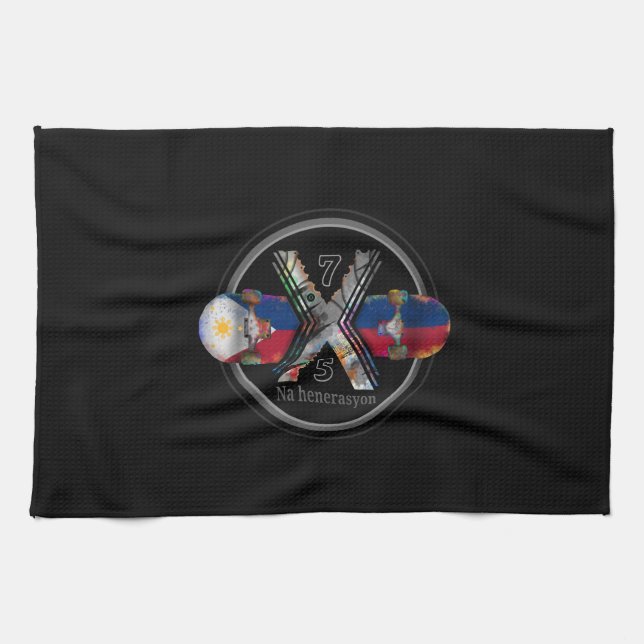 Made in Philippines 1975 Geschirrtuch (Horizontal)