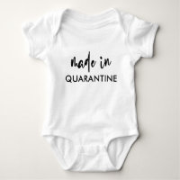 Made in Quarantine Calligraphy Funny Corona Baby