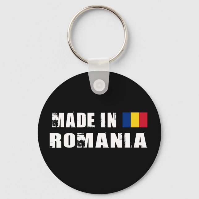 Made in Romania Schlüsselanhänger (Vorderseite)
